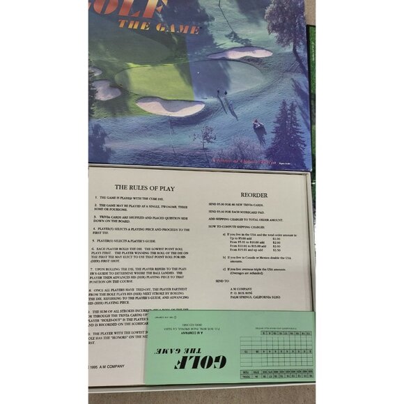 Golf The Game Board Game Man Cave Chance Trivia - Ready To Enjoy! VINTAGE 1995! - Picture 5 of 11